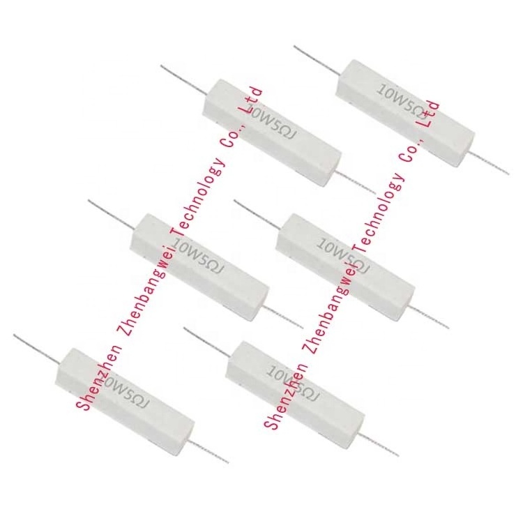 10 watt 0.1 ohm to1k ohm cement resistor 10w,10w ceramic resistor,cement resistor 10w5r1j