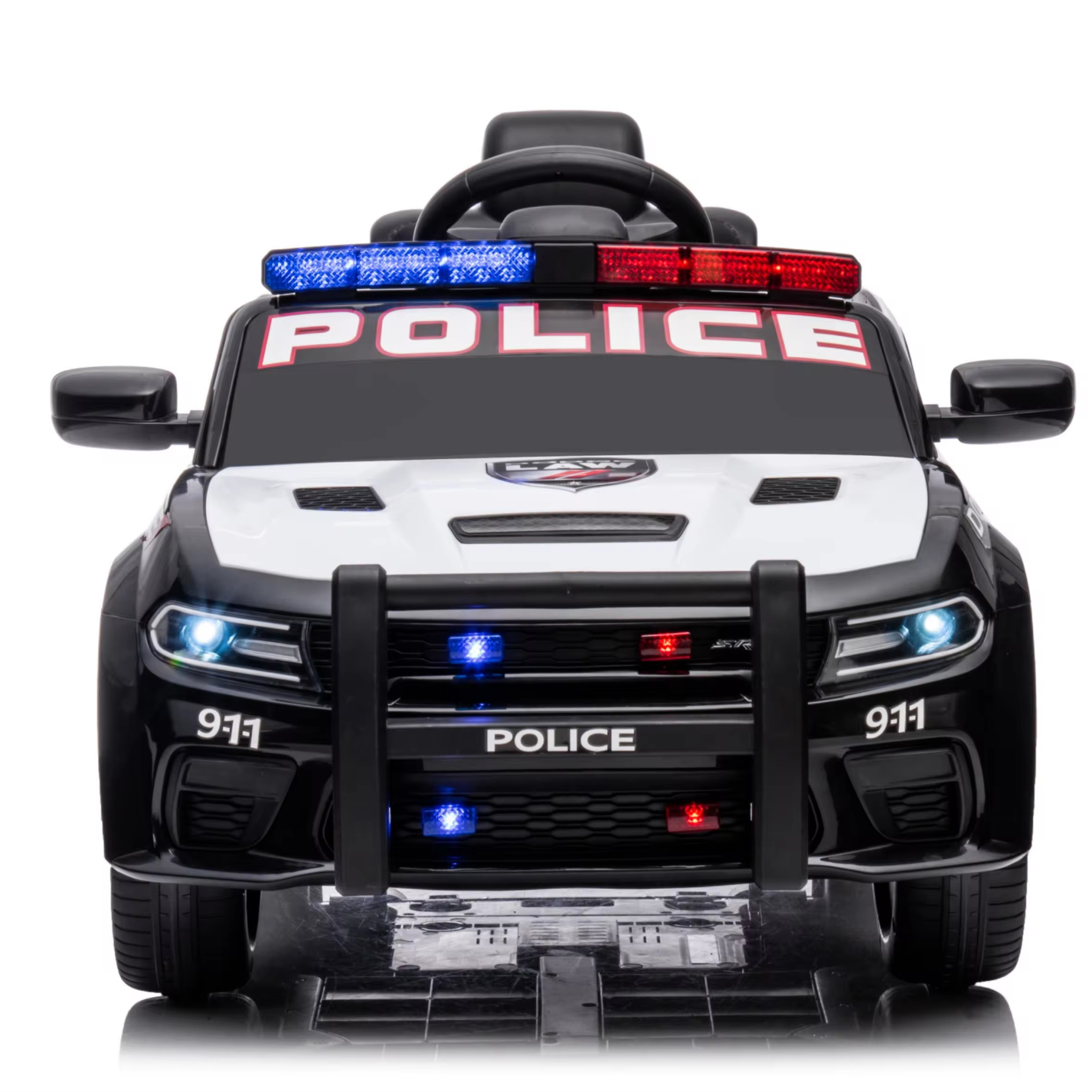 Hot sale Toy Car Kids Electric Ride on Car With Remote Control police electric cars for kids with front bumper