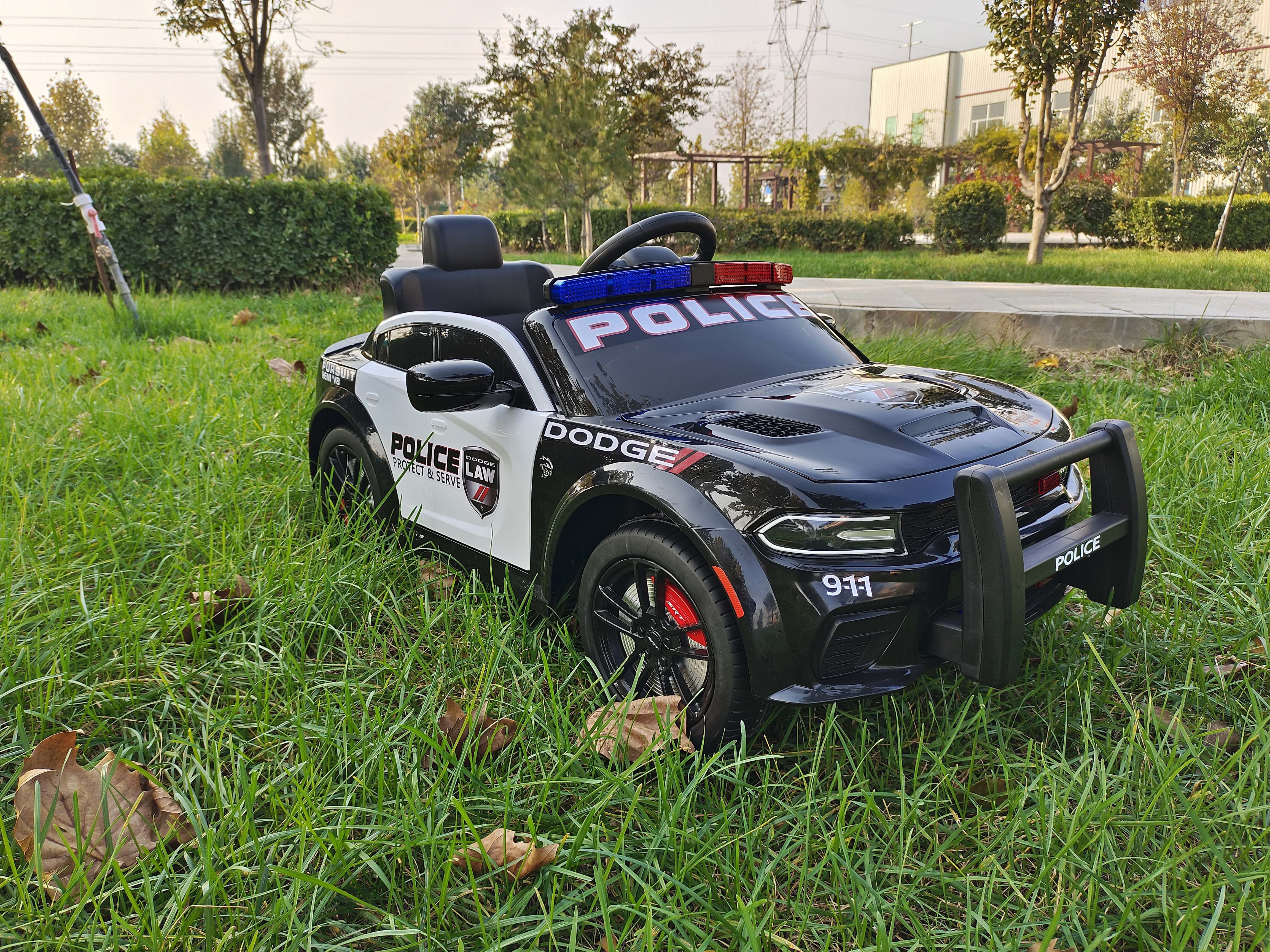 Dodge Electric Police Ride On Cars For Kids To Drive With Remote Control