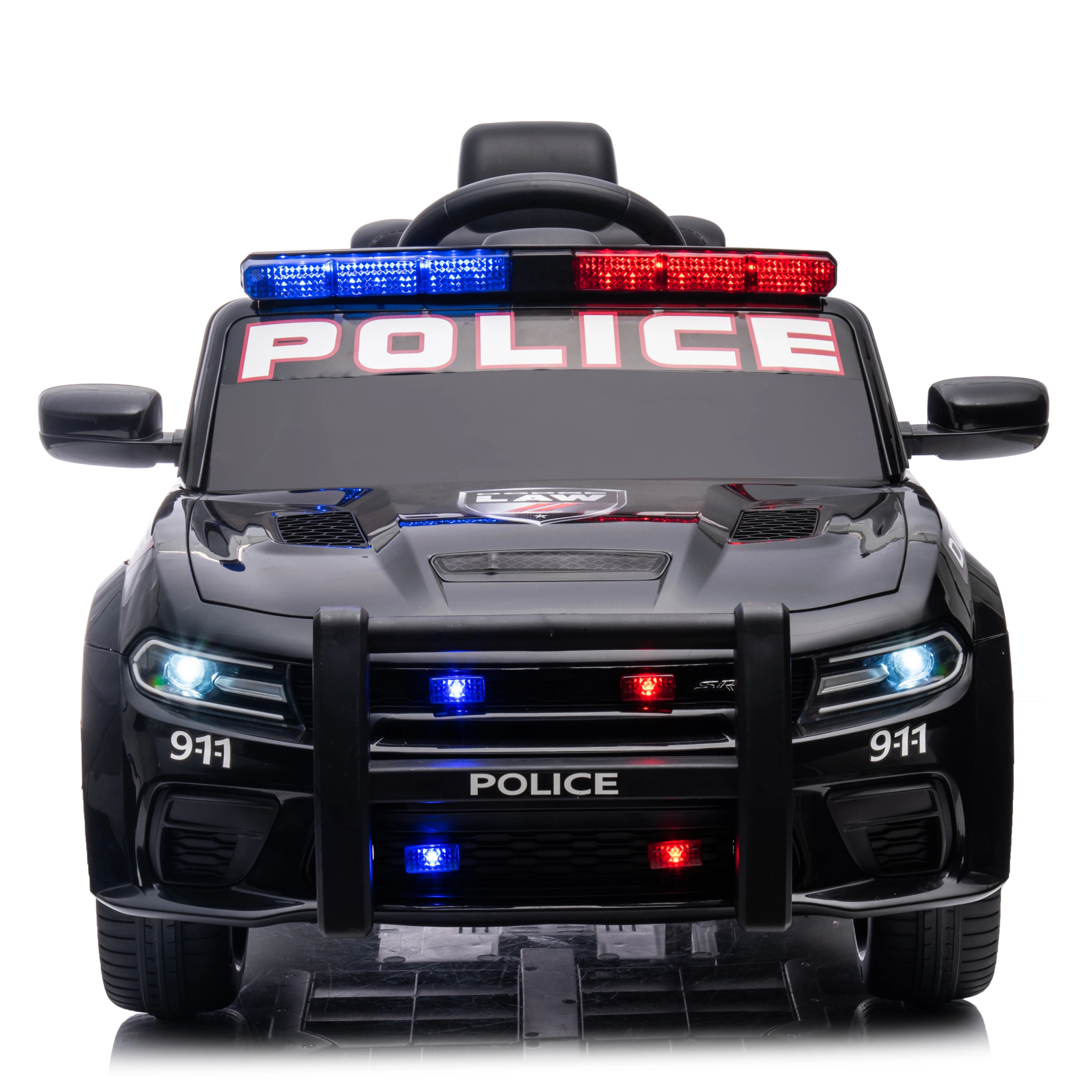 Dodge Electric Police Ride On Cars For Kids To Drive With Remote Control