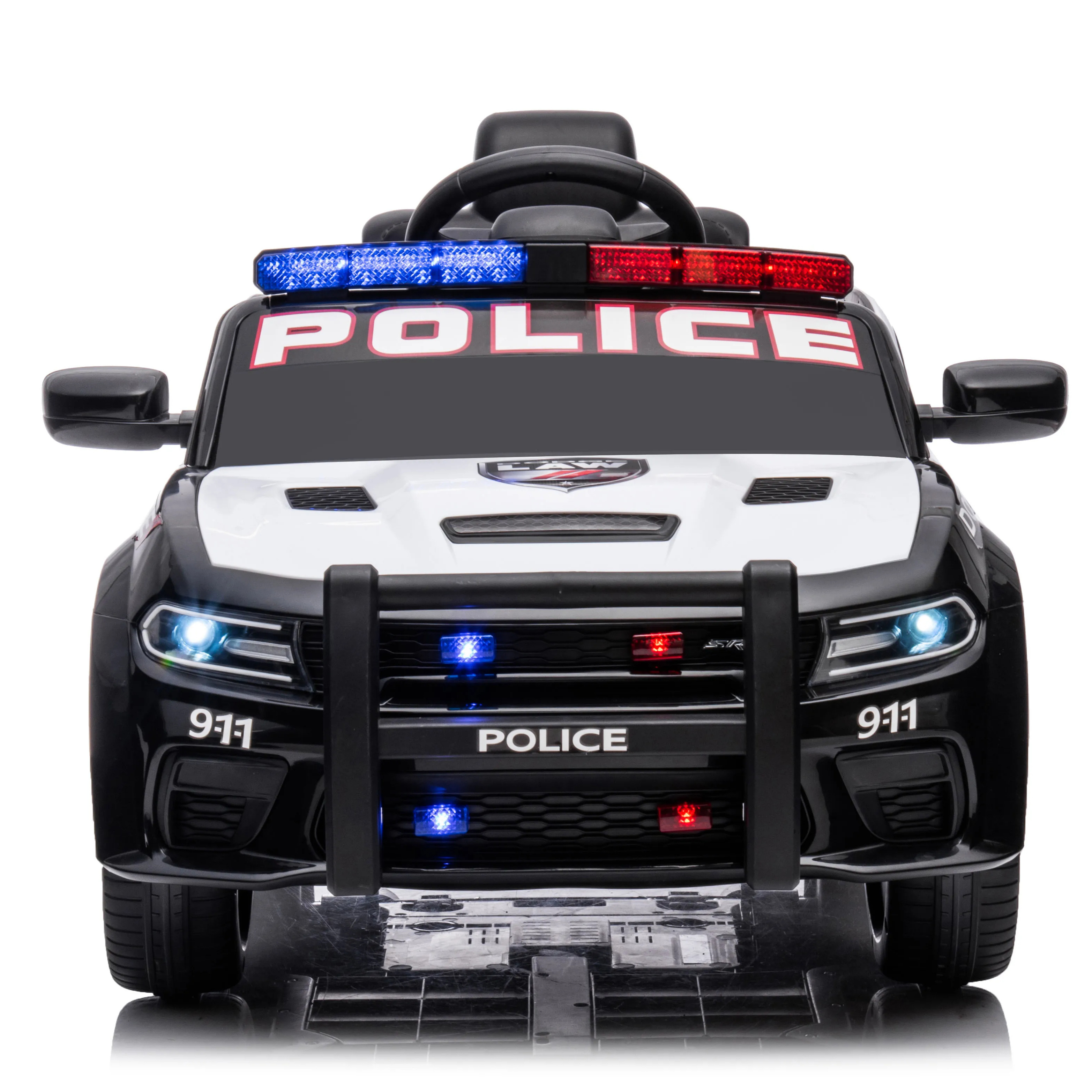 ASTM Police Toy Car Pursuit Rescue Vehicle With Sirnes Sound and Light cop cap for Kids Toddlers Boys girls