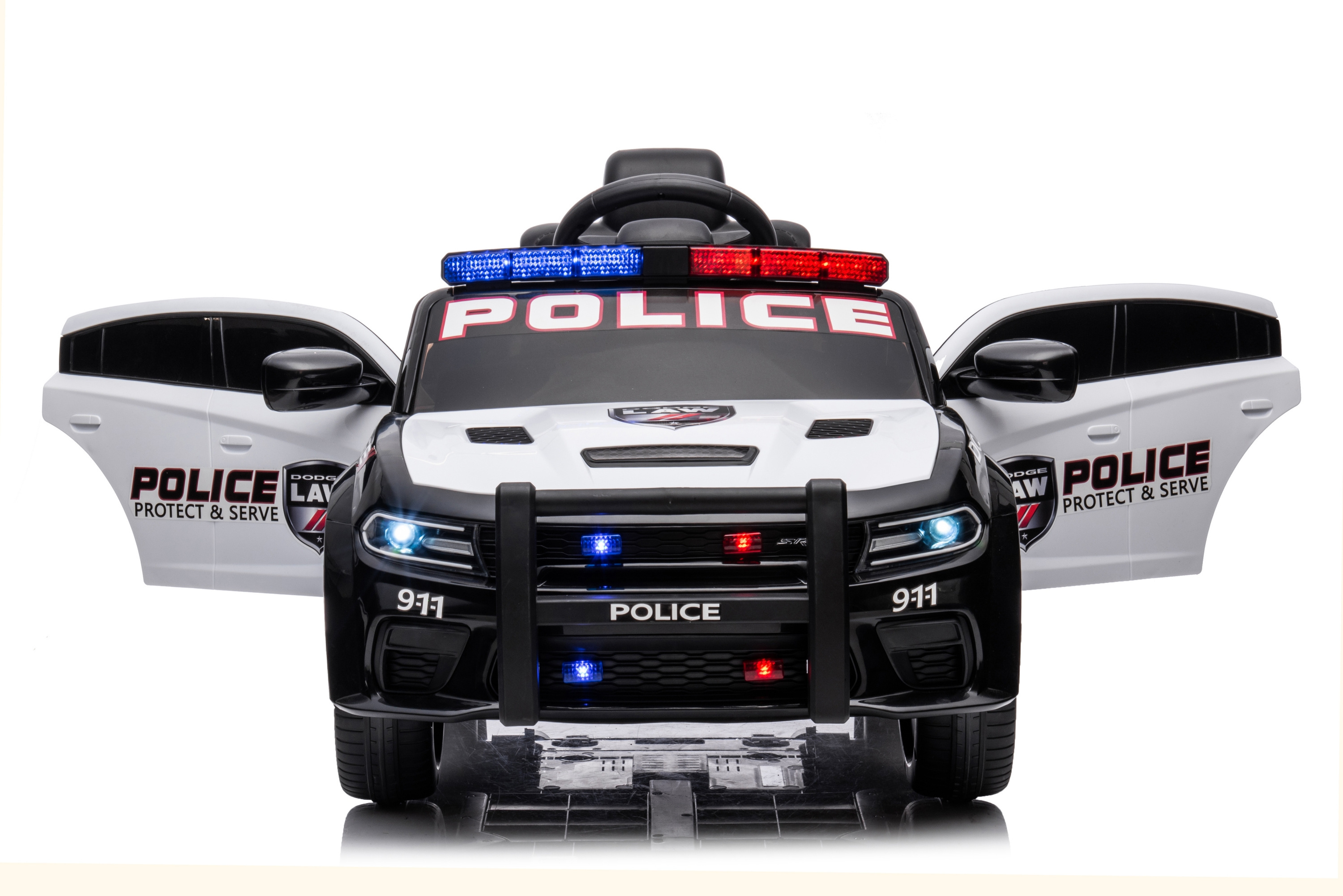 Hot sale Toy Car Kids Electric Ride on Car With Remote Control police electric cars for kids with front bumper