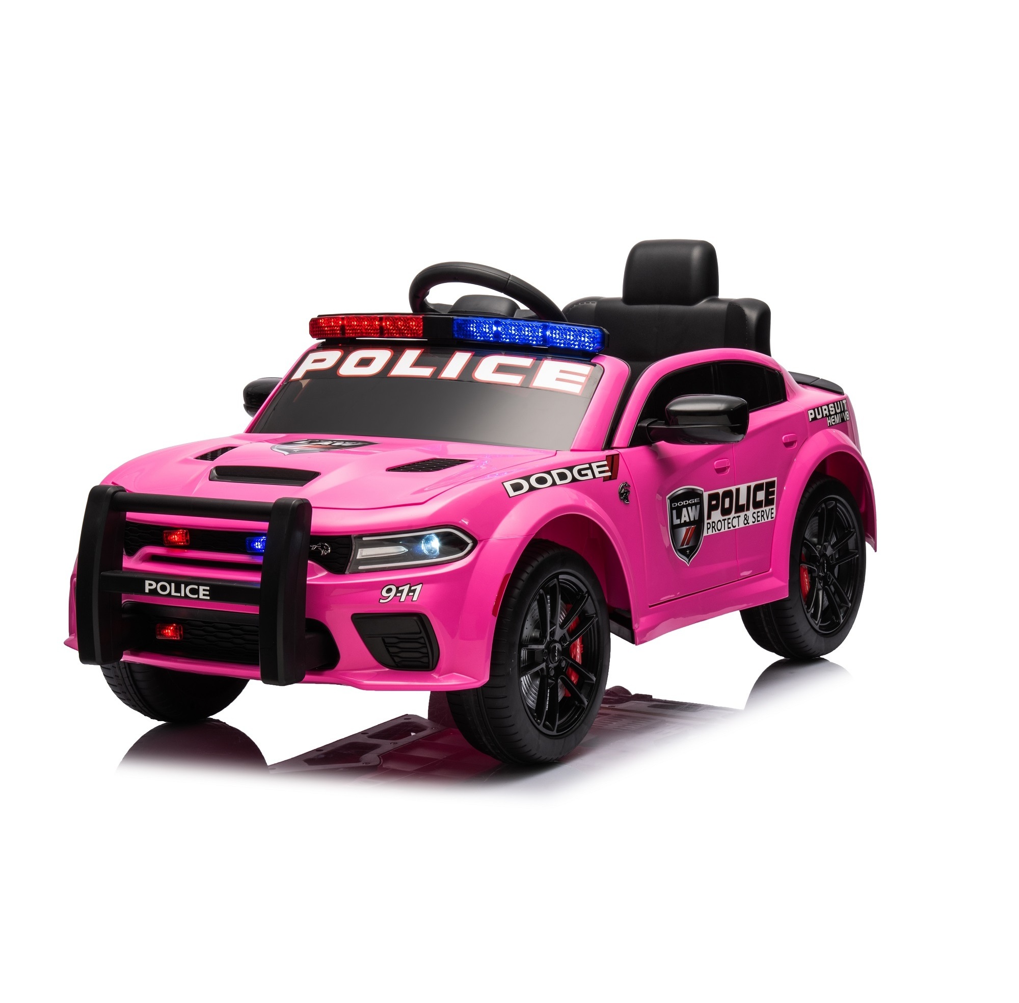 CE Dodge Police Car Ride on 12V  electric cars for kids  Ride on Toys Car with Remote Control Siren