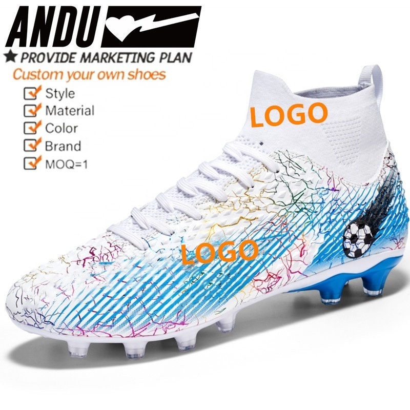 Size 33-46 Professional Turf Athletic Shoes Custom Football Shoes For Men Soccer Shoes Football Boots Wholesale Soccer Cleats