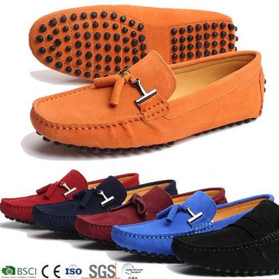 Custom Men Shoes Moccasins Sepatu Loafers Loafer Suede Driving Shoes Custom Men's Loafer Men's Formal Dress Shoes