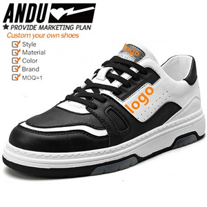 Low Moq 1 Pair Sneakers With Customer Logo Wholesale Custom Blank Sneakers Custom Men Shoes With Box Zapatos Personalizados