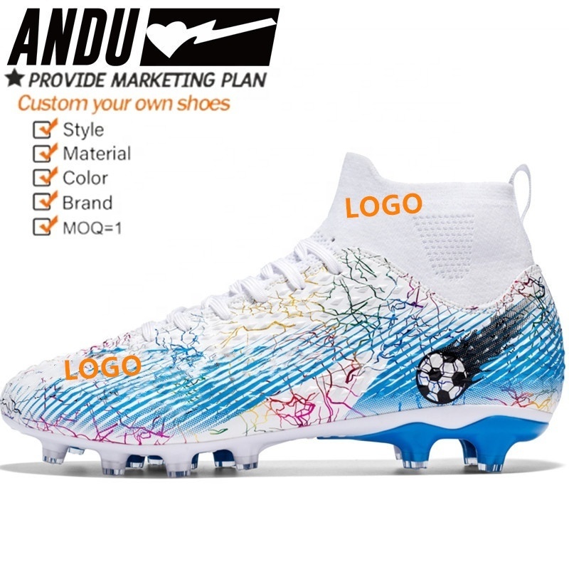 Size 33-46 Professional Turf Athletic Shoes Custom Football Shoes For Men Soccer Shoes Football Boots Wholesale Soccer Cleats