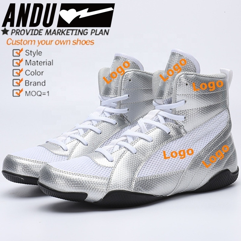 Custom Manufacturer Professional Boxing Shoes Training Make Your Own Boxing Wrestling Shoes For Men Boxing Boots