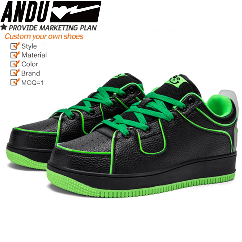 Chaussures De Sport Bootleg Custom Sneaker Manufacturers Men Custom Sneakers Shoes Genuine Leather Sneakers Custom Men Shoes