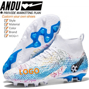 Size 33-46 Professional Turf Athletic Shoes Custom Football Shoes For Men Soccer Shoes Football Boots Wholesale Soccer Cleats