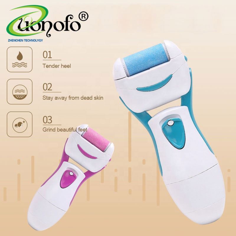 Portable battery automatic electric foot care grinder callus remover for foot heel skin