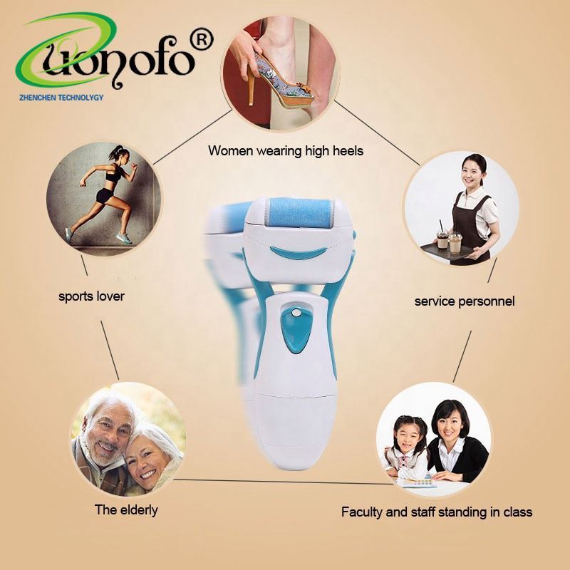 Portable battery automatic electric foot care grinder callus remover for foot heel skin