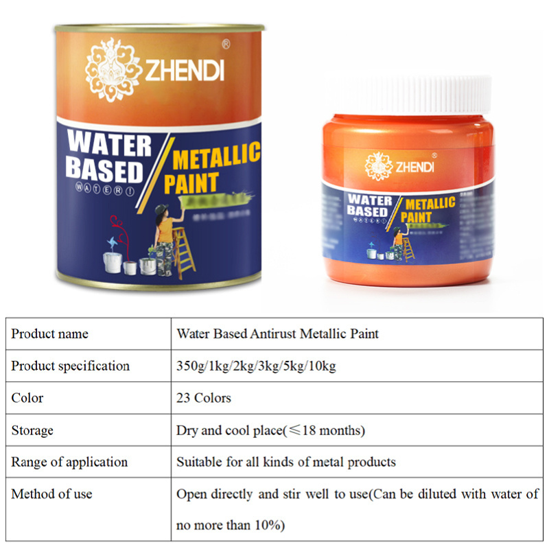 Wear-Resisting Waterborne Metallic Paint Indoor And Outdoor General Purpose Paint