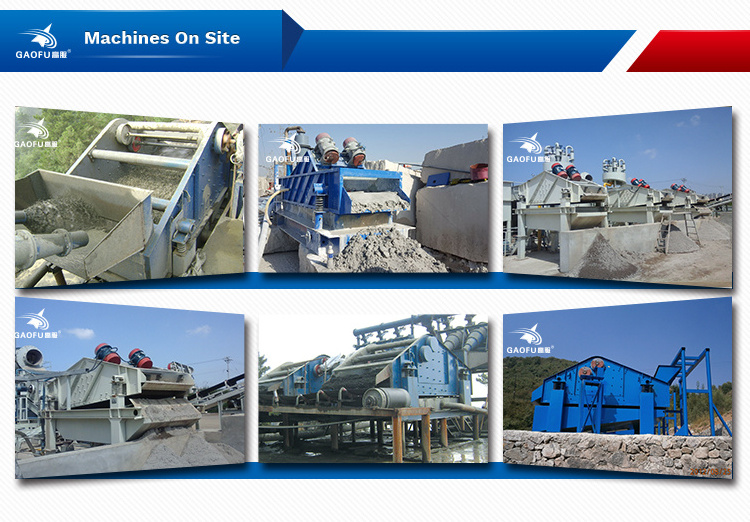 high yield industrial dewatering vibrating screen machine for river sand dewatering