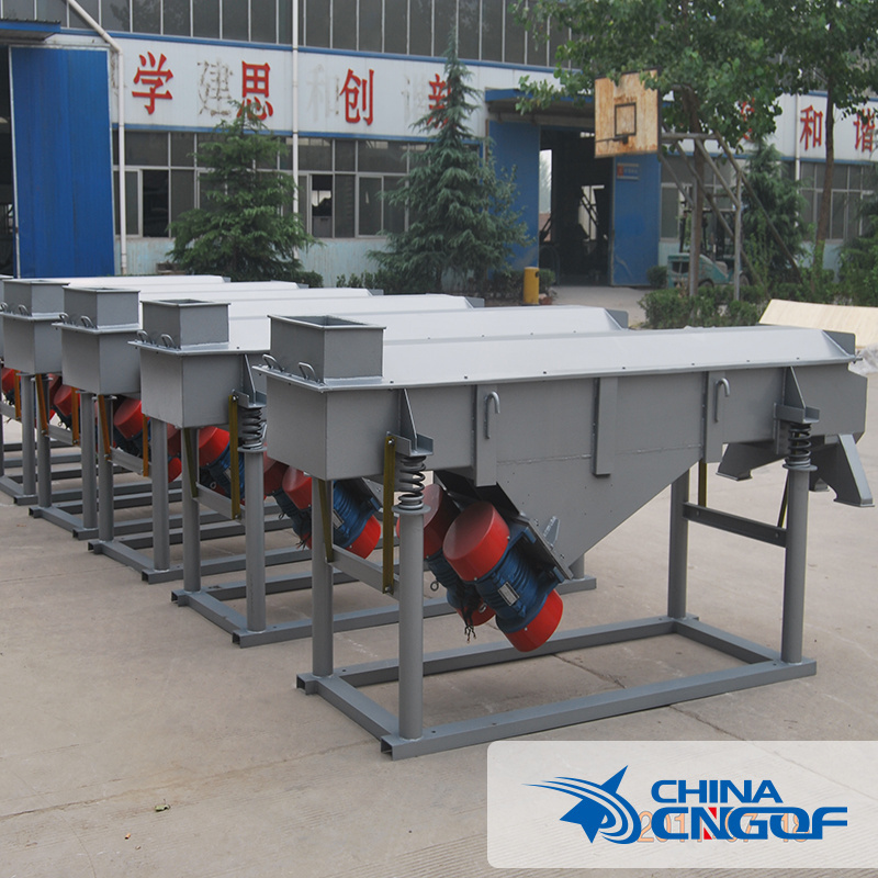 Chemical particle sifting rectangular vibration sieve factory price linear vibrating screen