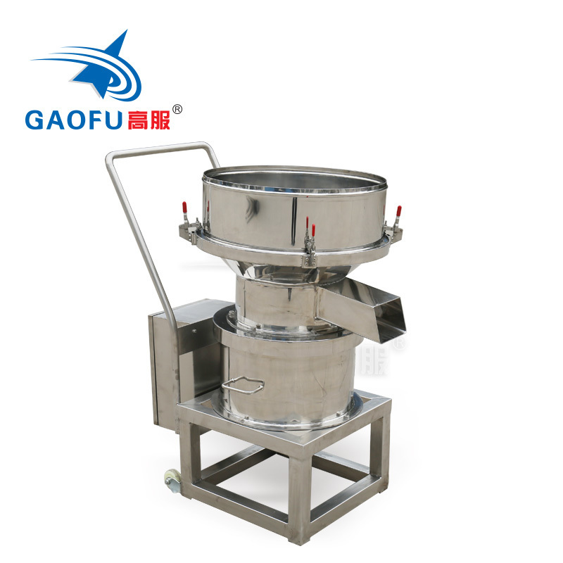 Small movable spice sifting shaking sieve  450 filter sieving machine for soy sauce