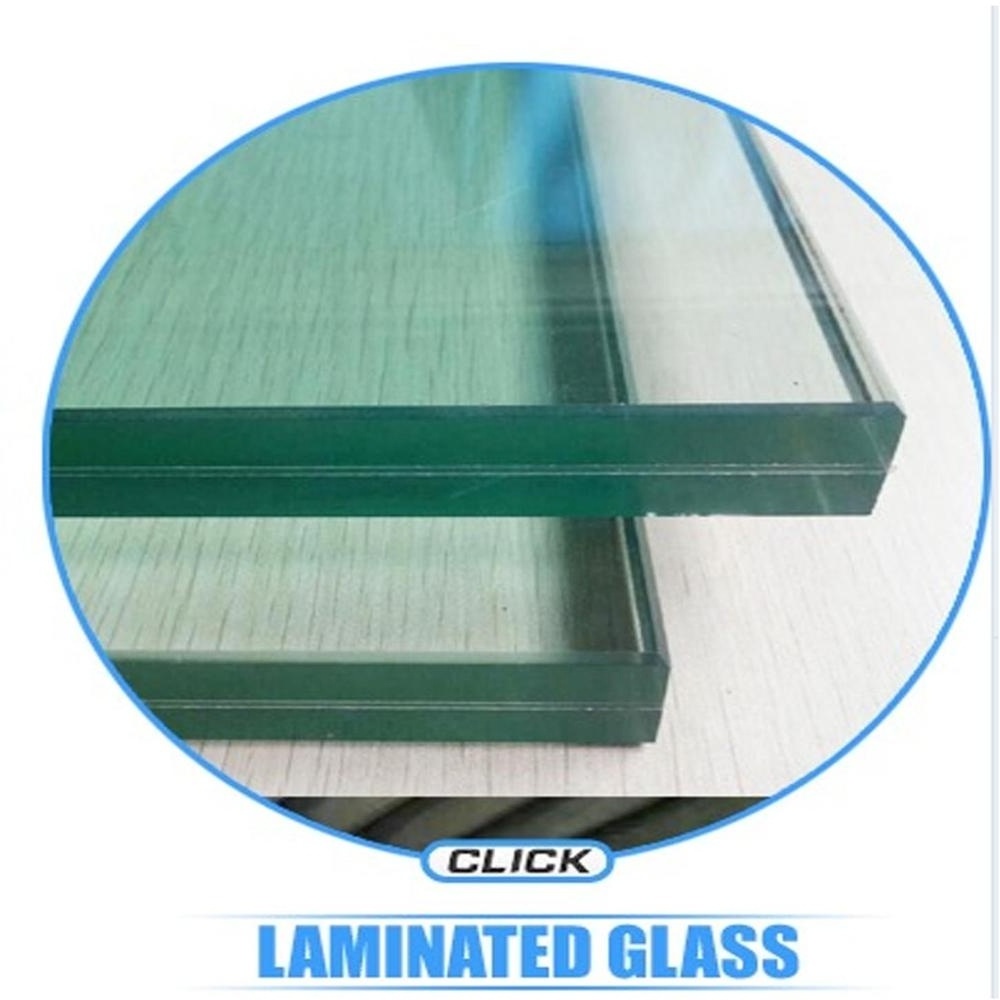 Tinted Glass+ Clear PVB Film Laminated Glass tempered suppliers laminated glass panel curtain walls