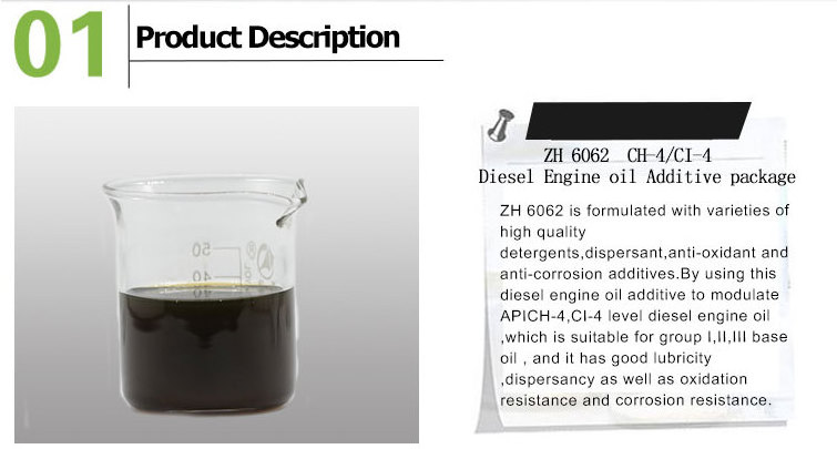 ZH 6062  CH 4 CI-4  Diesel Engine motor Oil Additive package