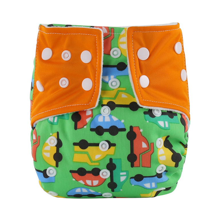 printed waterproof washable baby cloth diaper