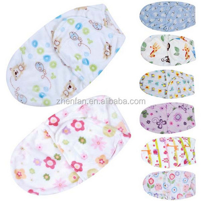 super soft flannel printed newborn baby swaddle blanket wrap