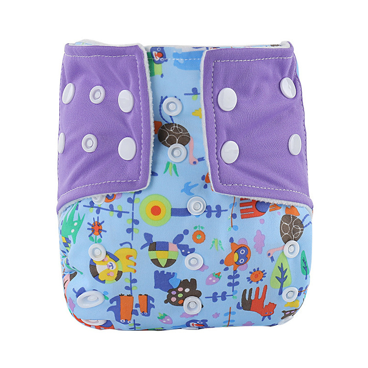 printed waterproof washable baby cloth diaper