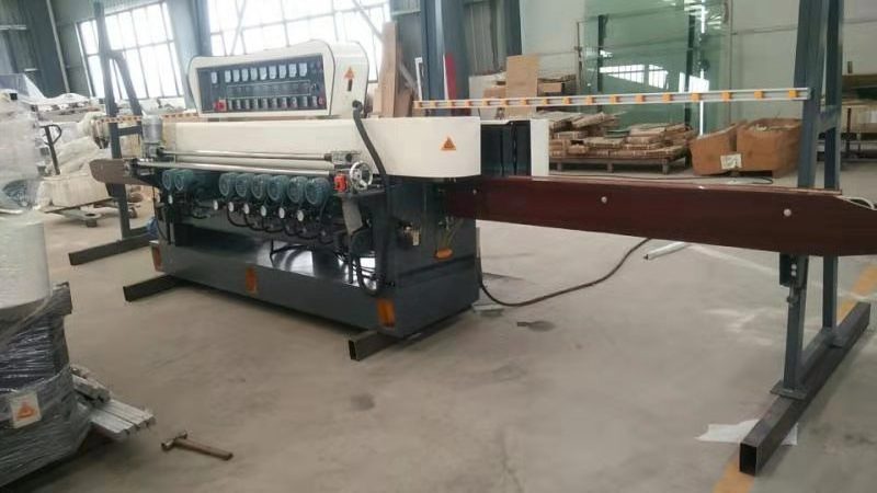 Hot Sale 9 Motors Glass Beveling Polishing Machine/Line Glass Edging