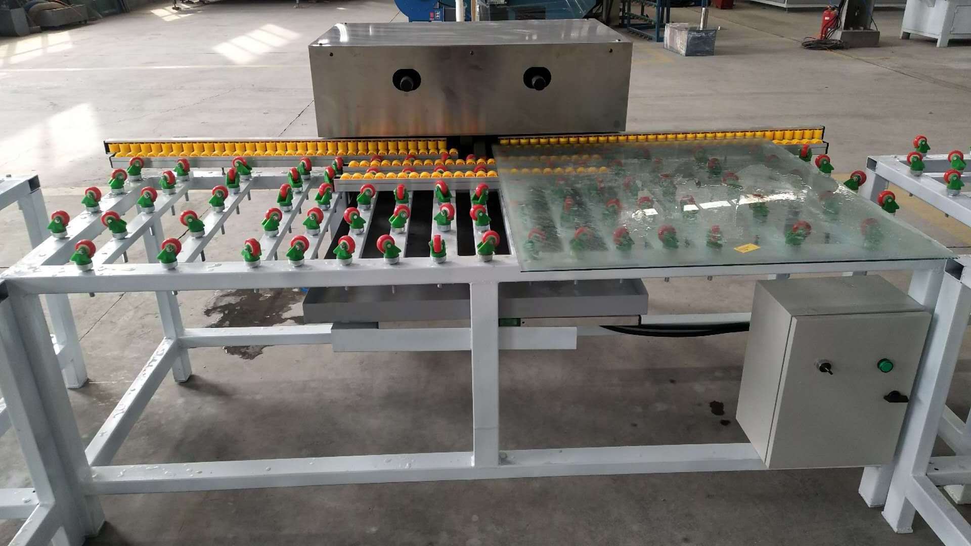 Hot Sale 9 Motors Glass Beveling Polishing Machine/Line Glass Edging