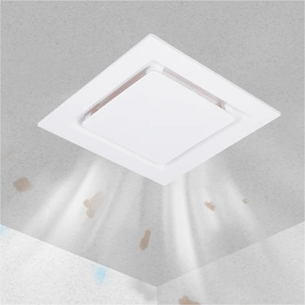 Square ABS Ceiling Mounted Extractor Fresh air Fan Window Kitchen Exhaust ventilation Fan