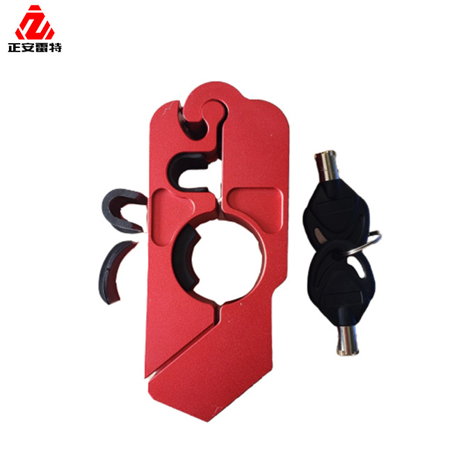 High security CNC Machining motorcycle accessories Universal Brake Handlebar Grip Aluminum Alloy Lever Lock