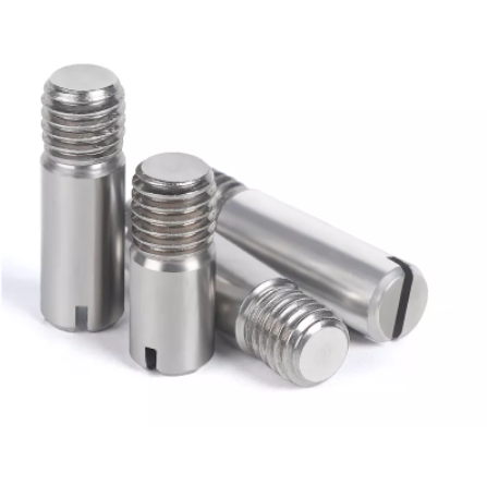 LEITE M2 M3 M4 M5 M6 M8 M10 Slotted Cylindrical Pin Dowel 304 Stainless Steel Shaft Bolt Step Screw External Thread Locating Pin