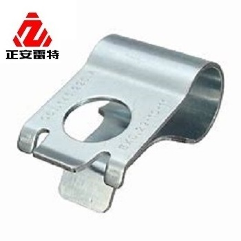 LEITE China manufacturer OEM custom black oxided spring steel stamping sheet metal belt clip