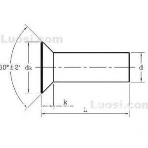 Countersunk head blind rivet