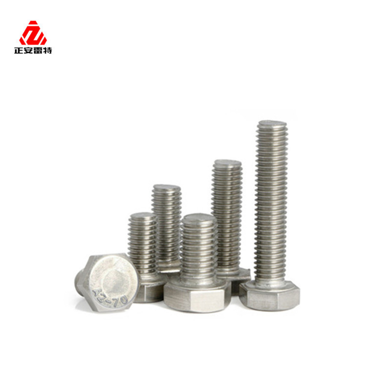 Hex bolt screw factory price customized wholesale high strength metric M6 M7 M8 M9 M15 M17 M20 304 316 stainless steel hex bolt