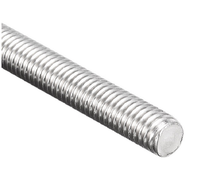 LEITE Factory Price m8 threaded rod 3m metal threaded tie rod stud bolt with threaded ends