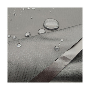 high waterproof polyester honeycomb hexagon with clear PU coating raincoat jacket tent tarpaulin mattress cover fabric