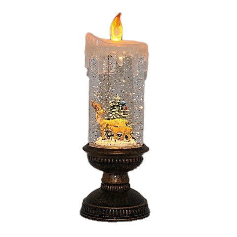 LED Vintage Candle - Antique Musical  Lantern Children's Christmas Presents Plastic Lantern Lighted Up Decoration