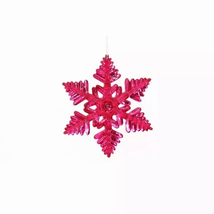 2022 Wholesale Christmas Flat Clear Acrylic Ornaments Ornament Christmas Snowflakes For Christmas Tree Decor