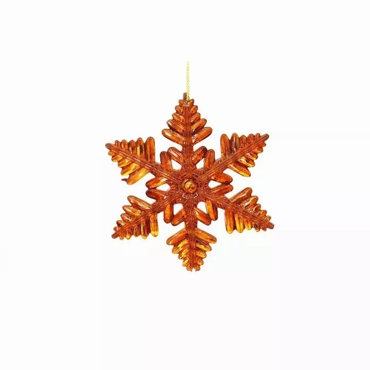 2022 Wholesale Christmas Flat Clear Acrylic Ornaments Ornament Christmas Snowflakes For Christmas Tree Decor