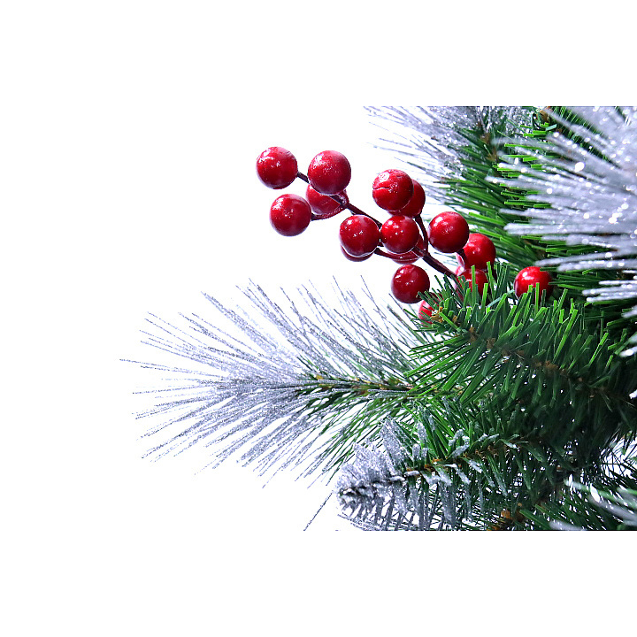 Wholesale 6Ft High PVC Christmas Tree with Berries Sprinkled with Scallions Artificial Christmas Tree Arbol De Navidad