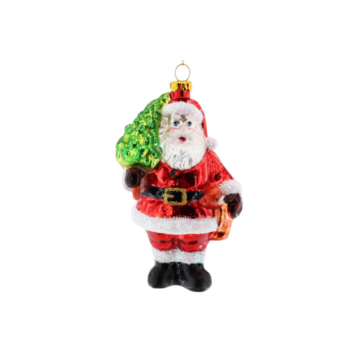 Newest Resin Christmas Tree Family Ornaments  Doll Ornaments Mini Creative Standing Santa Claus Figurine Decoration Hanging Part