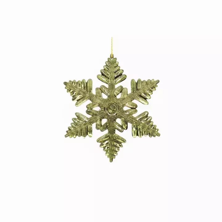 2022 Wholesale Christmas Flat Clear Acrylic Ornaments Ornament Christmas Snowflakes For Christmas Tree Decor