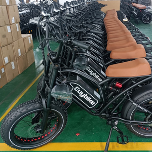 ZHENGBU S4 48V 750W 20 Inch 40 Mph US EU Warehouse Full Suspension Fat Tire E Bike Ebike Fatbike Electric Bicycle