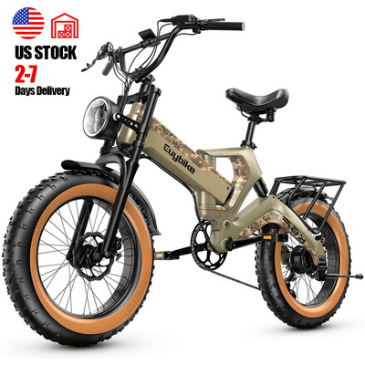 ZHENGBU EUY  e bikes 48v 1000w 10Ah kit electric bike, 20*4.0 inch ebike electric fat tire bike, fat tire electric bicycle