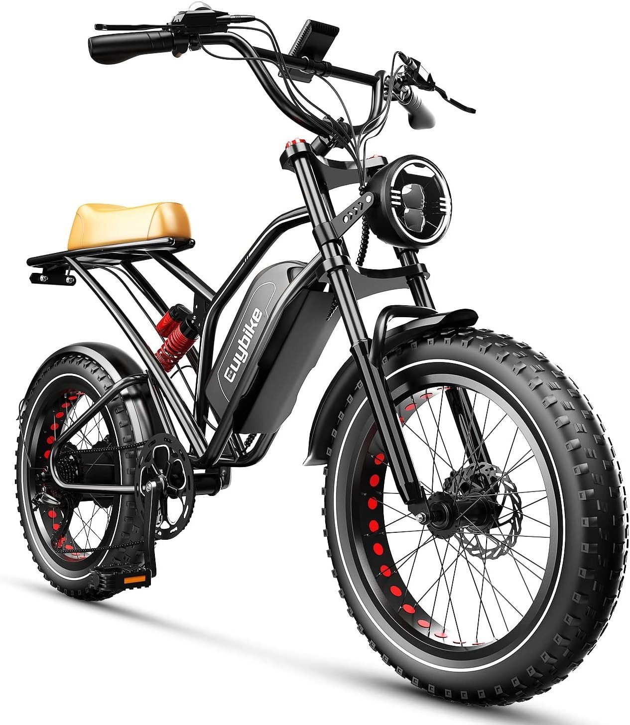 ZHENGBU S4 48V 750W 20 Inch 40 Mph US EU Warehouse Full Suspension Fat Tire E Bike Ebike Fatbike Electric Bicycle