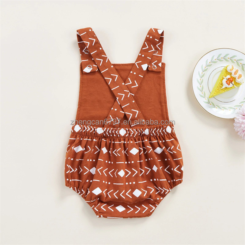 Wholesale Halloween Bamboo Polyester Baby Romper Pumpkin Pattern Long Sleeves Fashion Jumpsuit For Toddler Girl Kid Zippy Onesie