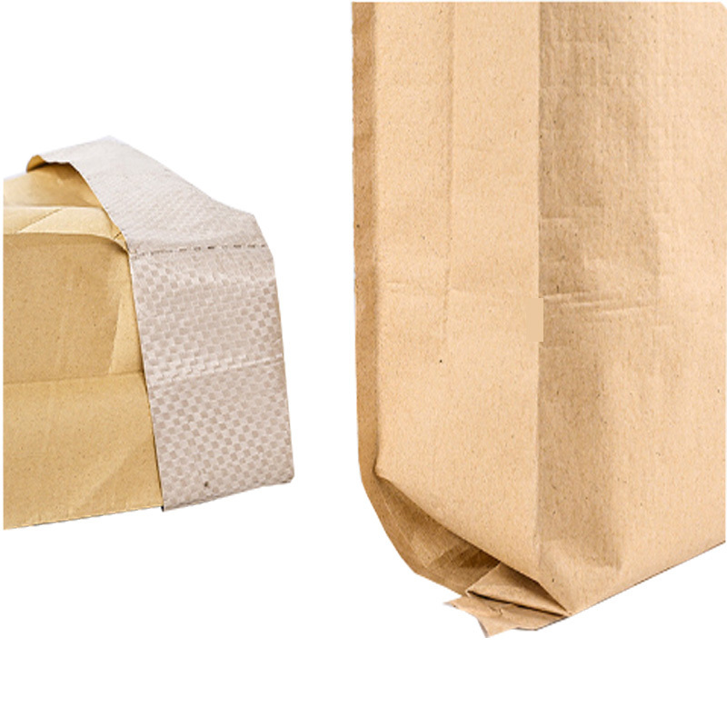 25kg Kraft Paper Plastic Compound Bag cement, industrial chemicals packaging bag