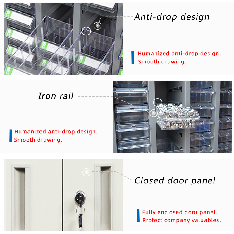 Iron Spare Parts Storage Craft Storage Desk Big Drawer Organizer Storage Hardware And Craft Cabinet