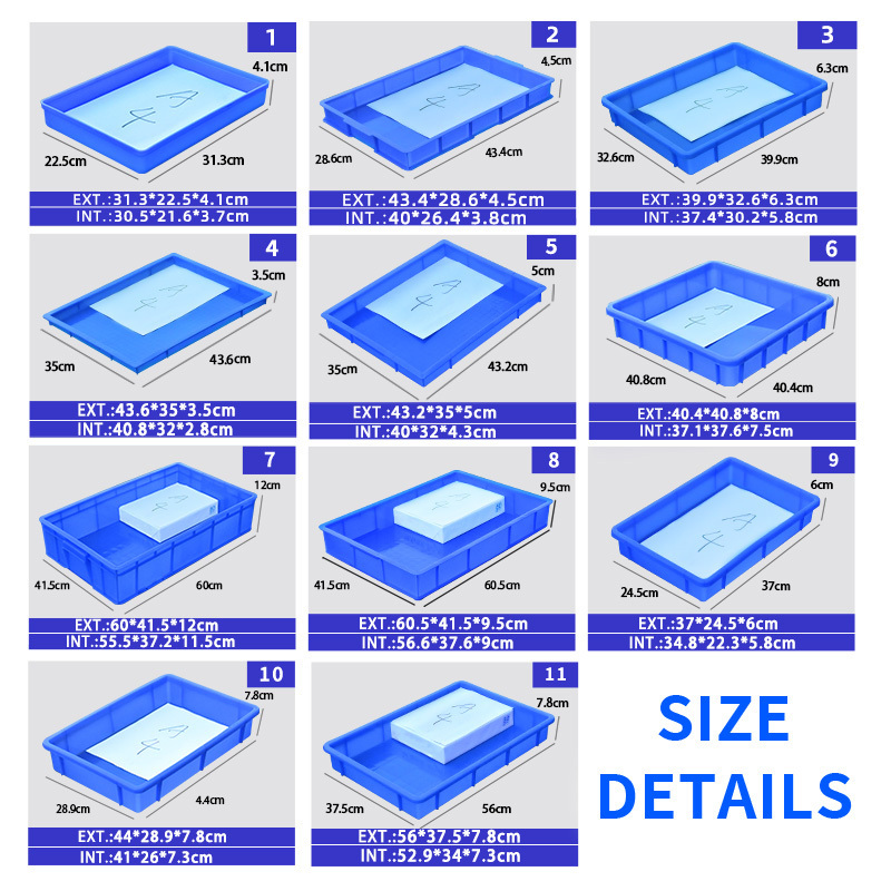 Good Quality Mealworm Breeding Trays Storage Plastic Crate Insect Rearing Farming Tray  Mealworm Tray