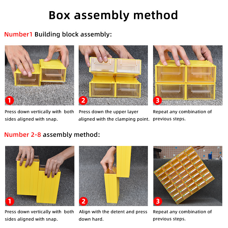 Multilayer Table Big Clear Multi Box Storage Box Mini Stackable Plastic Drawer