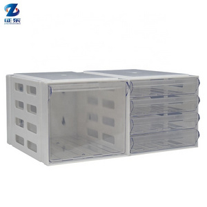 Efficiency storage desk storage a4 file cabinet clear plastic drawer organizers